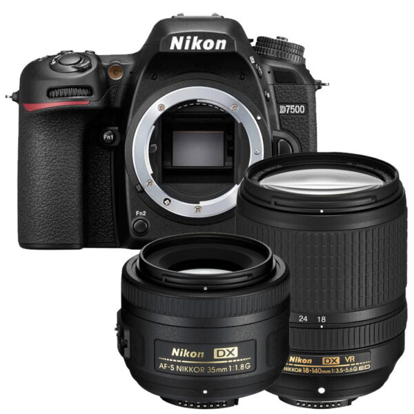 NIKON D7500 + AF-S 18-140MM VR + AF-S 35MM DX 1.8