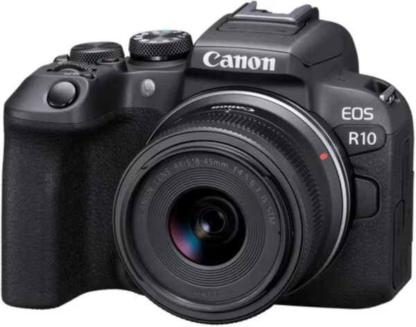 CANON EOS R10 BODY + RF-S 18-45MM F/4.5-6.3 IS STM + EF – RF MOUNT ADAPTER